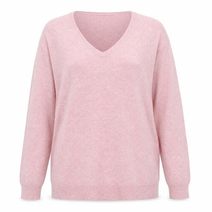 Womens UK Size L C&A Pink Pullover Jumper