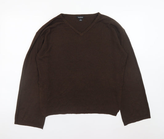Womens UK Size S Boohoo Brown Pullover Jumper