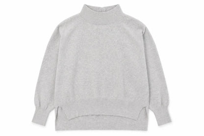 French Connection Men's Grey High Neck Knitted Pullover Jumper Size S