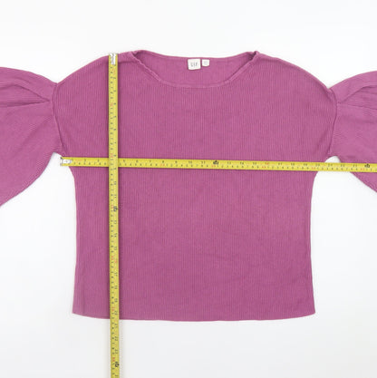 Womens UK Size XS Gap Purple Pullover Jumper
