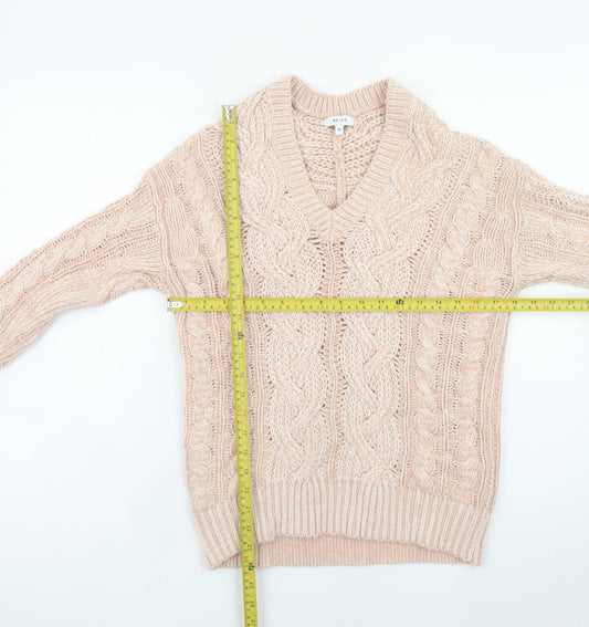 Womens UK Size XS Reiss Beige Pullover Jumper