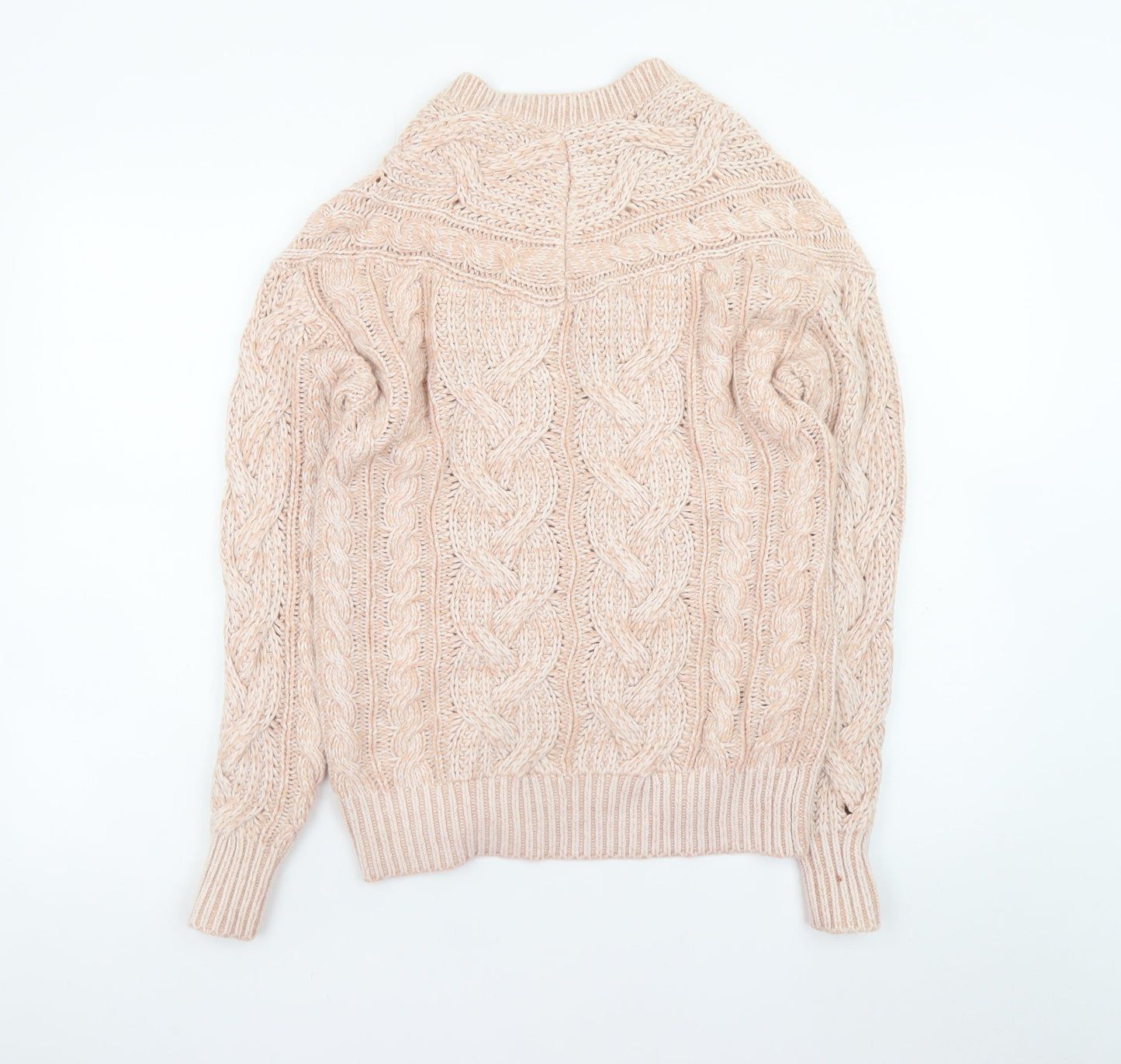 Womens UK Size XS Reiss Beige Pullover Jumper