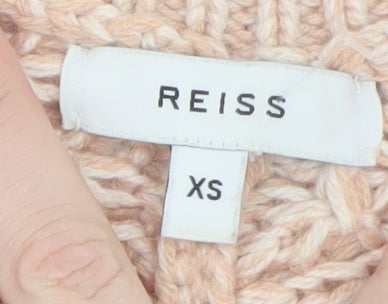 Womens UK Size XS Reiss Beige Pullover Jumper