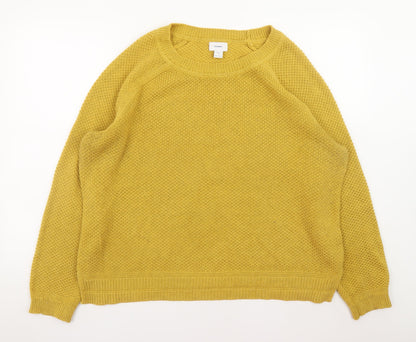 Mens UK Size 2XL Old Navy Yellow Pullover Jumper