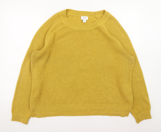 Mens UK Size 2XL Old Navy Yellow Pullover Jumper