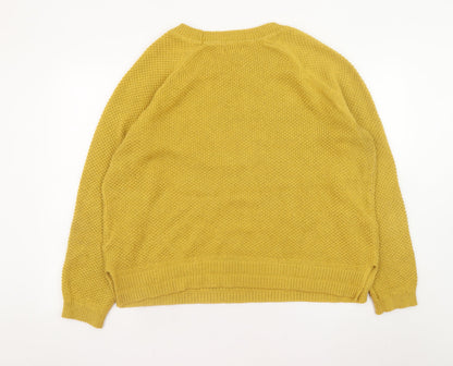 Mens UK Size 2XL Old Navy Yellow Pullover Jumper