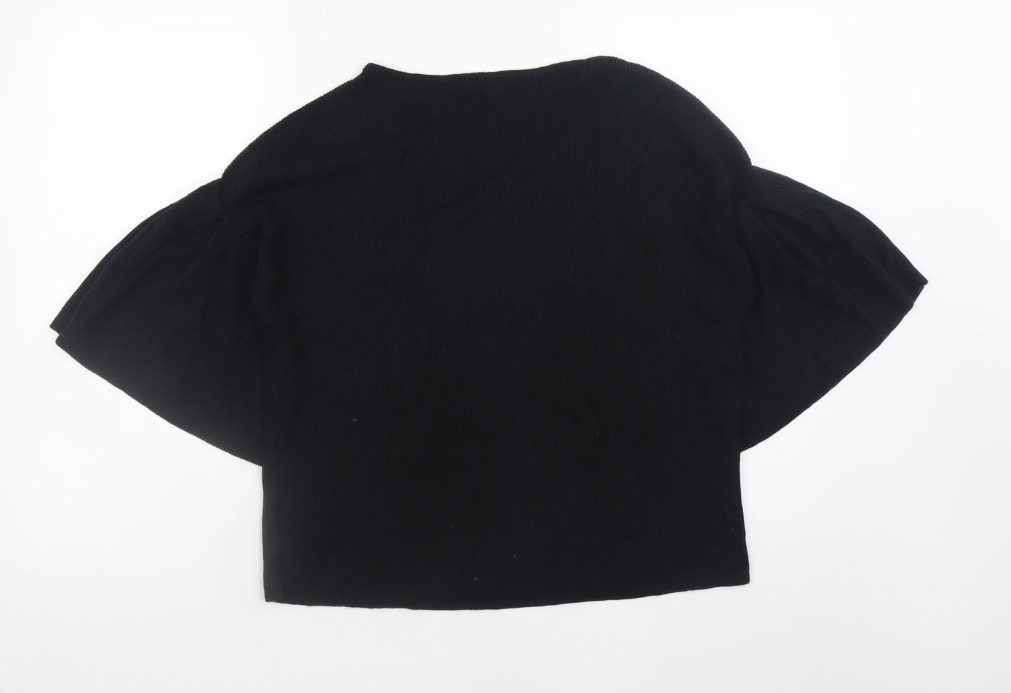 Womens UK Size S Gap Black Cropped Blouse