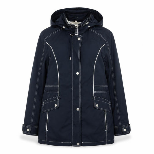 Womens UK Size S Anna Rose Blue Rain Coat