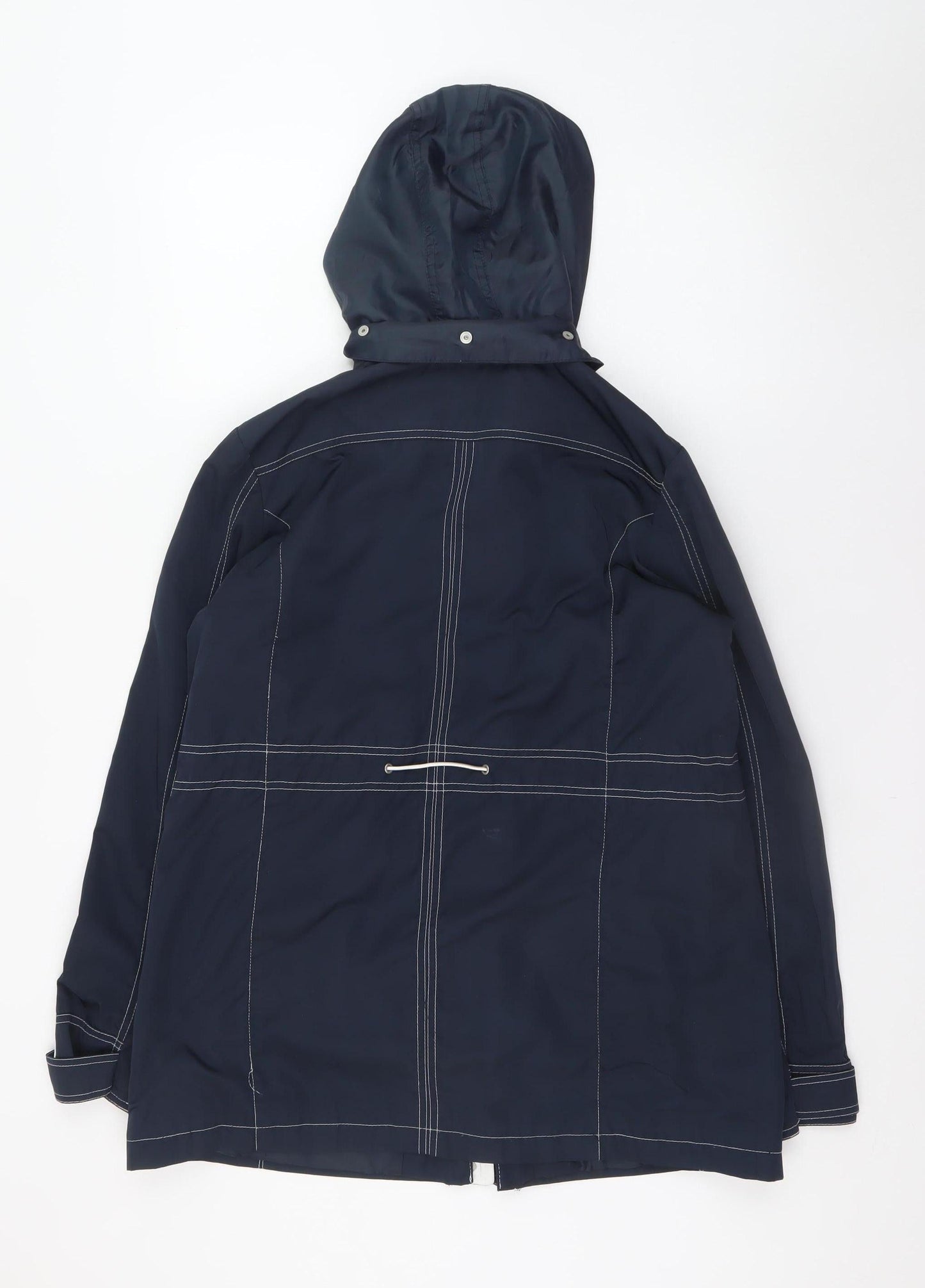 Womens UK Size S Anna Rose Blue Rain Coat