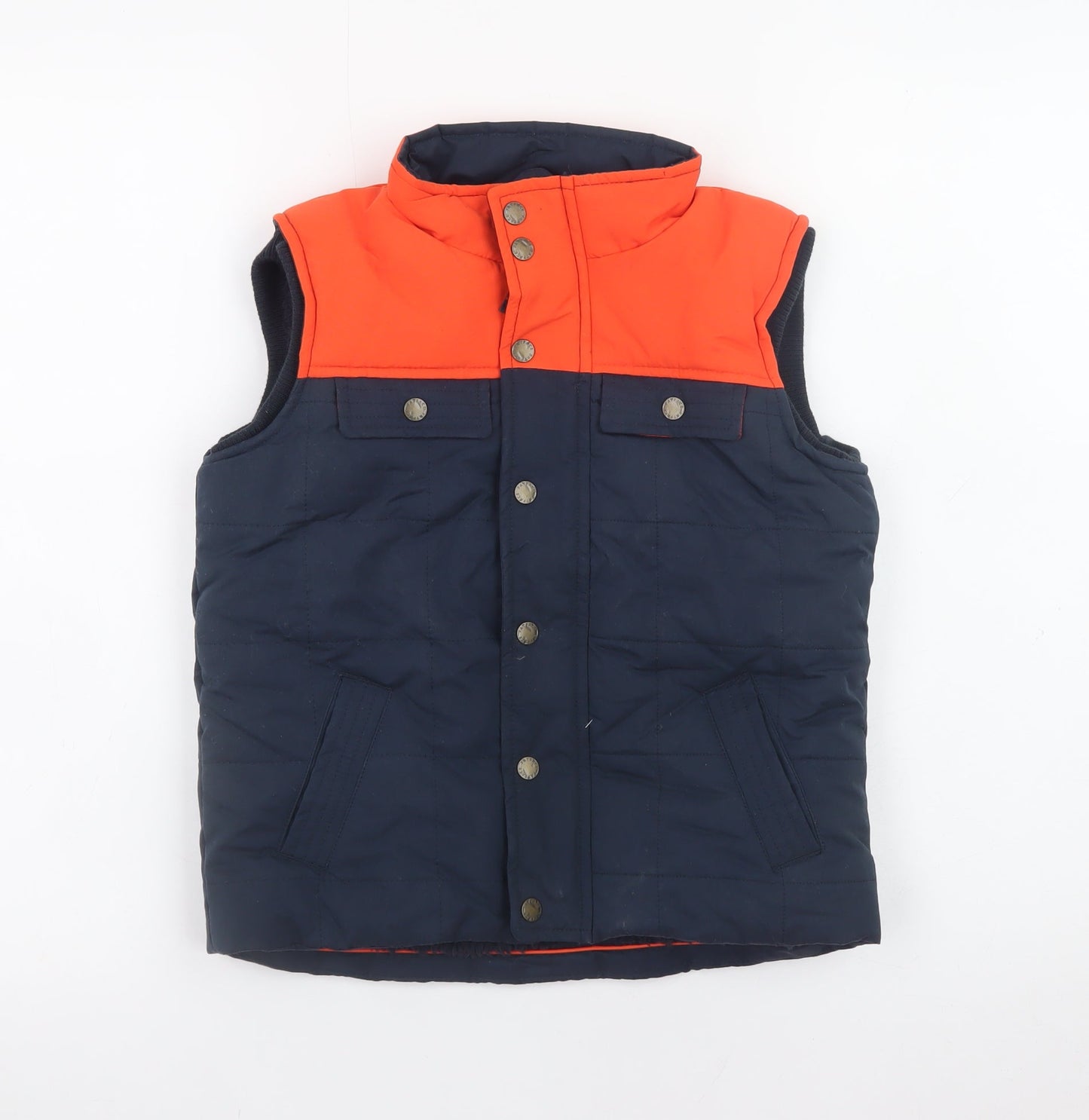 FatFace Boys Blue and Orange Padded Bodywarmer 6-7 Years