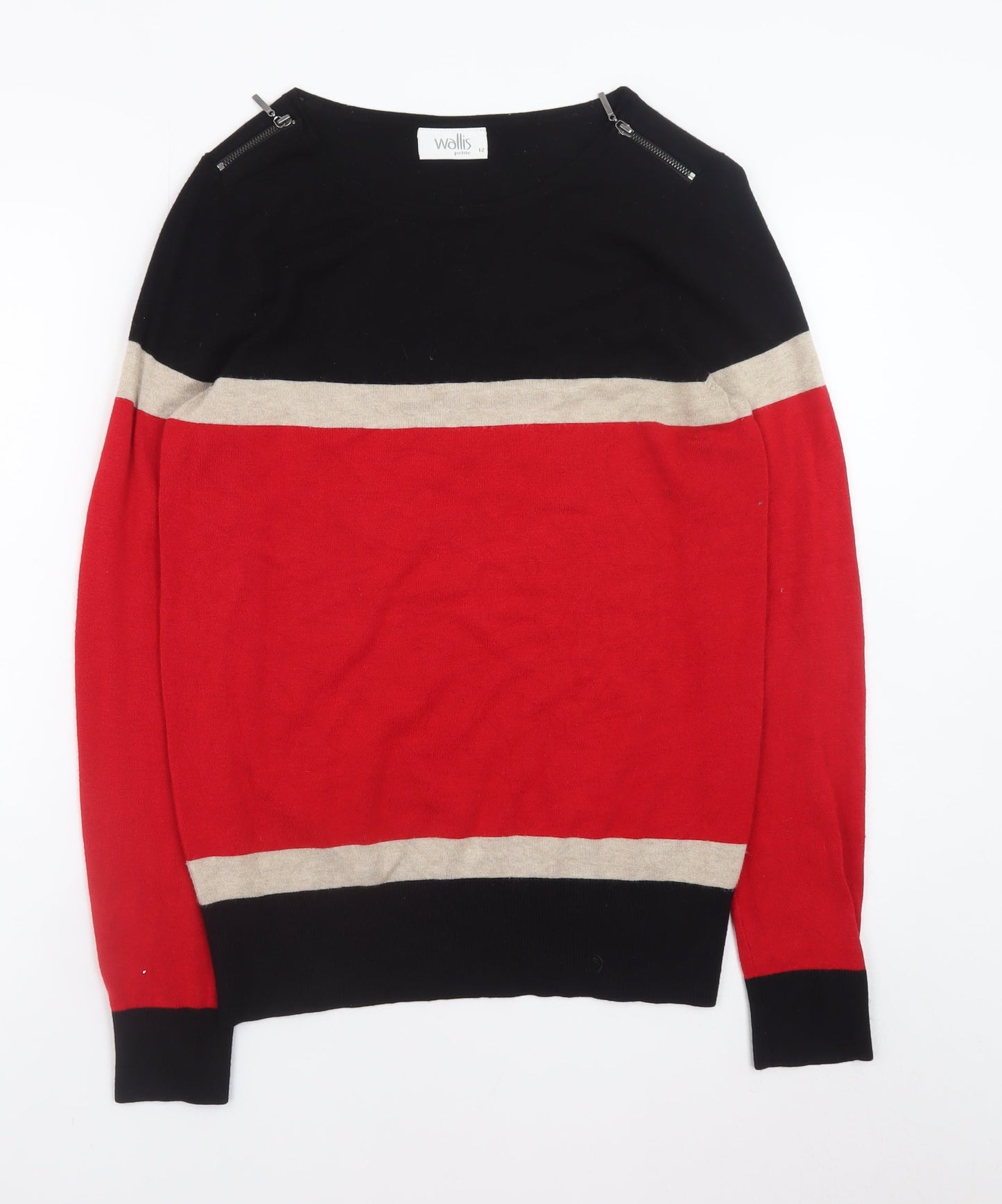Womens UK Size 12 Wallis Black Pullover Jumper