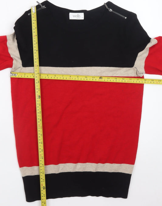Womens UK Size 12 Wallis Black Pullover Jumper