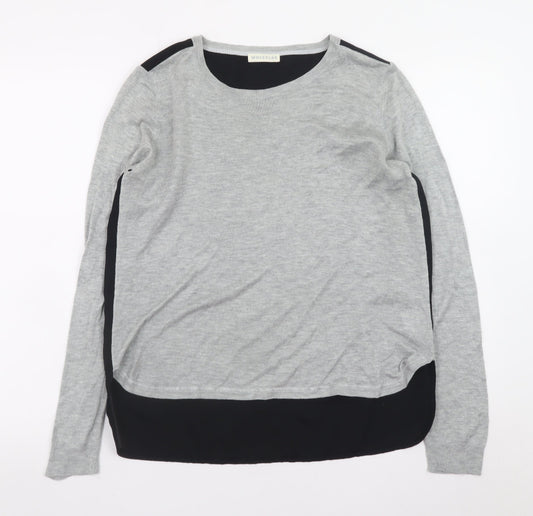 Womens UK Size 10 Whistles Grey Pullover Jumper