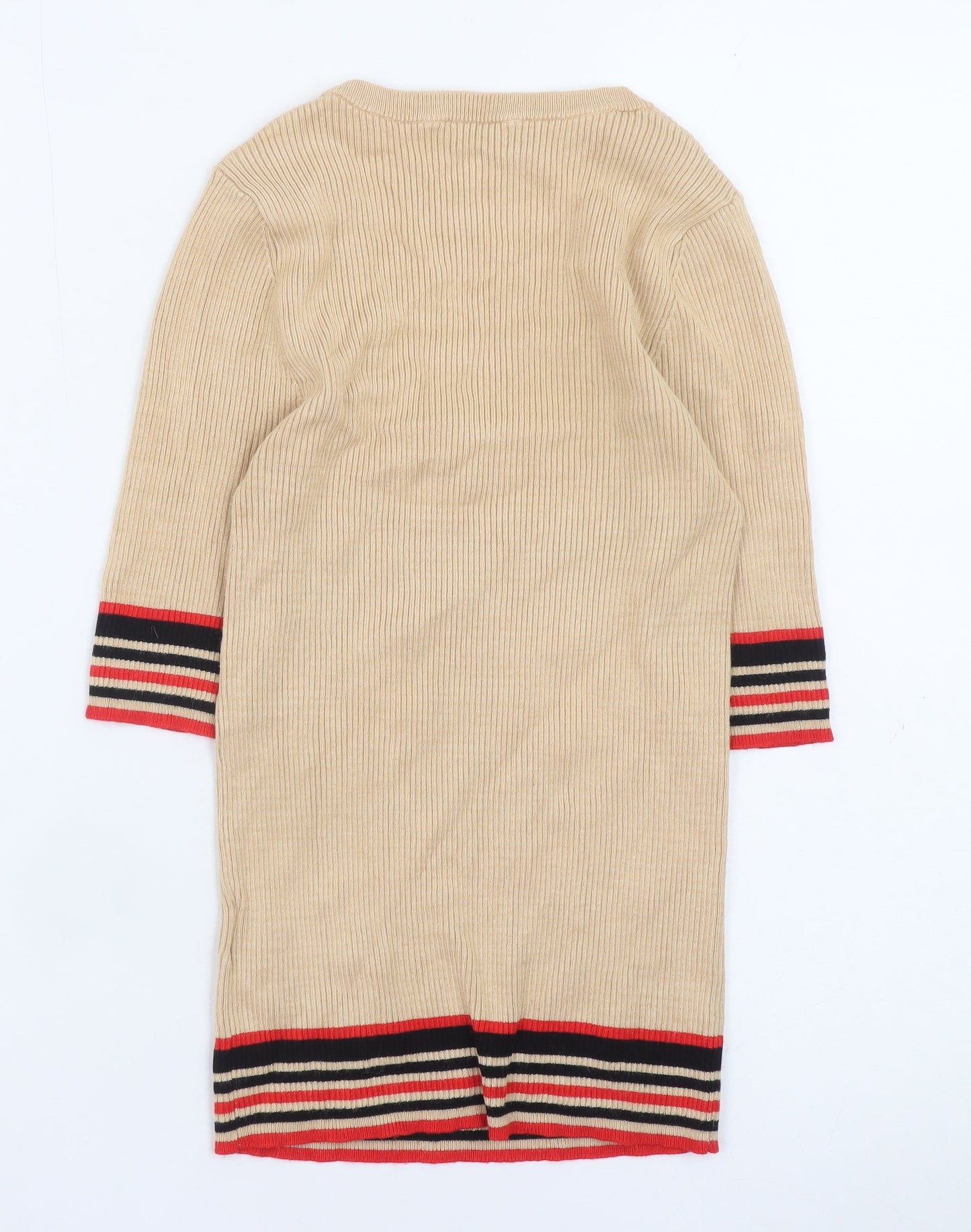 Womens UK Size S Oasis Beige Pullover Jumper
