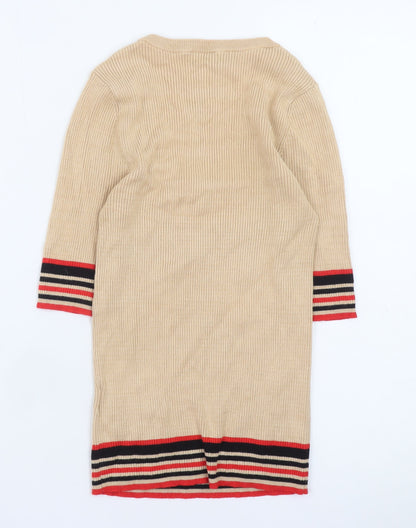 Womens UK Size S Oasis Beige Pullover Jumper