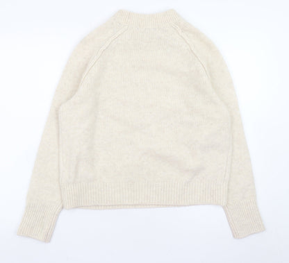 Marks and Spencer Women’s Beige Crew Neck Knit Pullover Jumper Medium