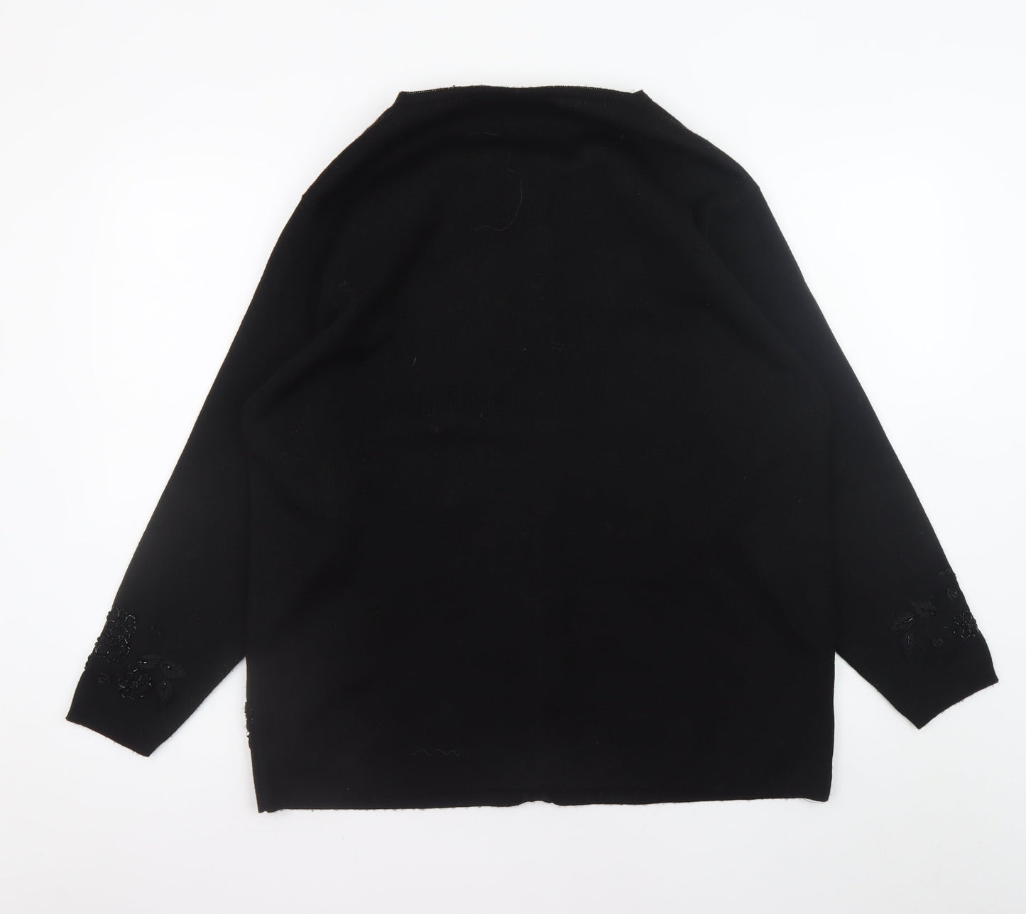 Womens UK Size M Bonmarché Black Cardigan Jumper