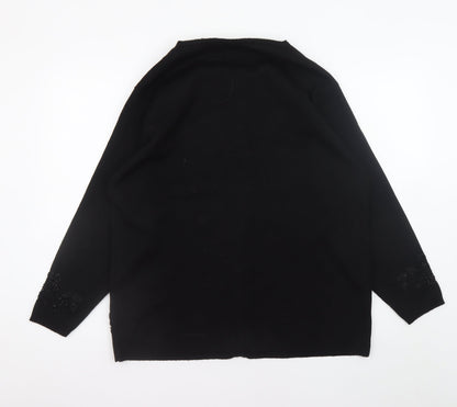 Womens UK Size M Bonmarché Black Cardigan Jumper