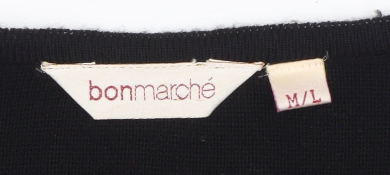 Womens UK Size M Bonmarché Black Cardigan Jumper