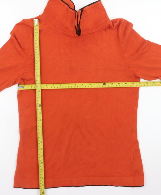 Womens UK Size 10 Principles by Ben de Lisi Orange Pullover Jumper