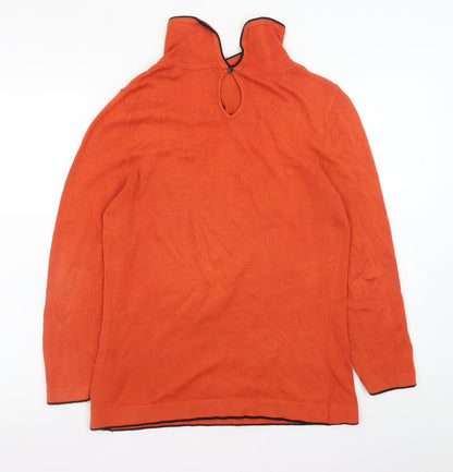 Womens UK Size 10 Principles by Ben de Lisi Orange Pullover Jumper