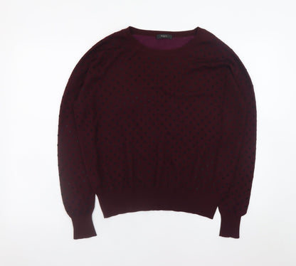 Womens UK Size M Paul Smith Purple Pullover Jumper