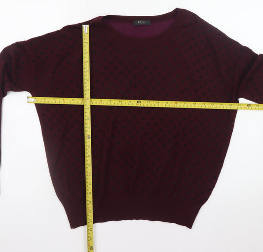Womens UK Size M Paul Smith Purple Pullover Jumper