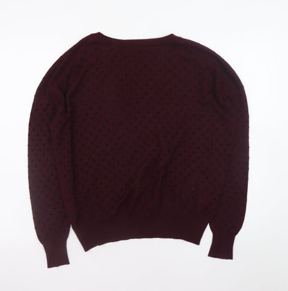 Womens UK Size M Paul Smith Purple Pullover Jumper