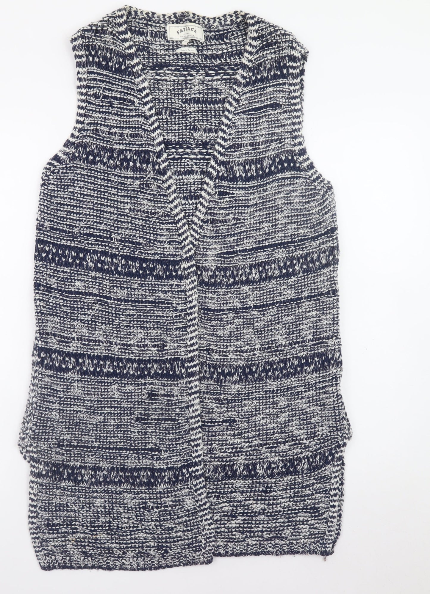 Womens UK Size 12 FatFace Blue Vest Jumper