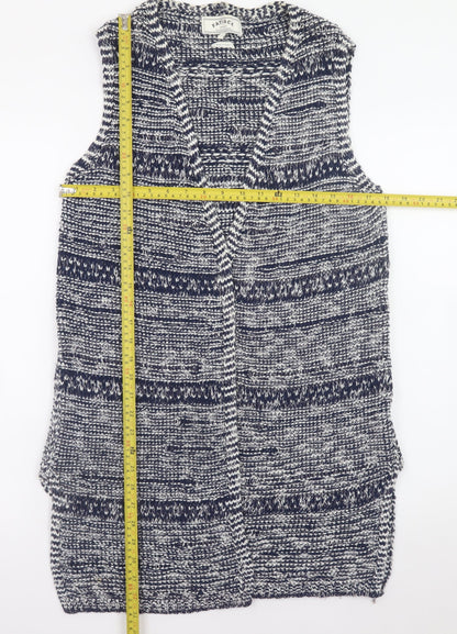 Womens UK Size 12 FatFace Blue Vest Jumper