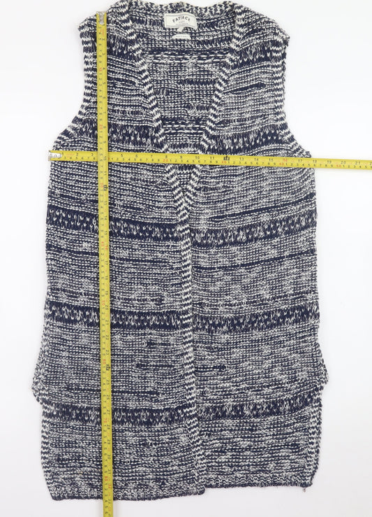 Womens UK Size 12 FatFace Blue Vest Jumper
