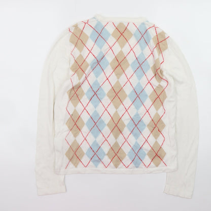 Womens UK Size S Aquascutum Multicoloured Pullover Jumper