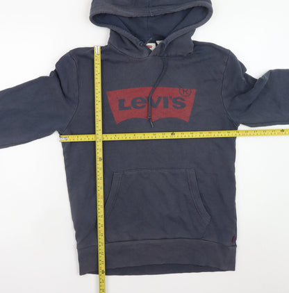 Mens UK Size S Levi's Blue Pullover Hoodie