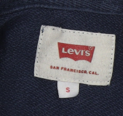 Mens UK Size S Levi's Blue Pullover Hoodie