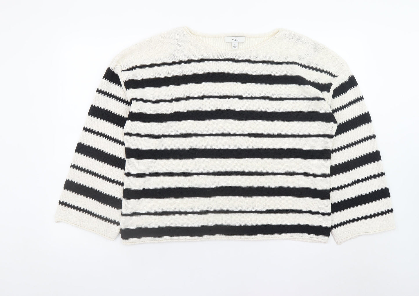 Womens UK Size L Marks and Spencer Black Pullover Jumper