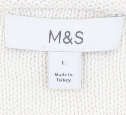 Womens UK Size L Marks and Spencer Black Pullover Jumper