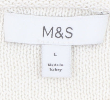 Womens UK Size L Marks and Spencer Black Pullover Jumper
