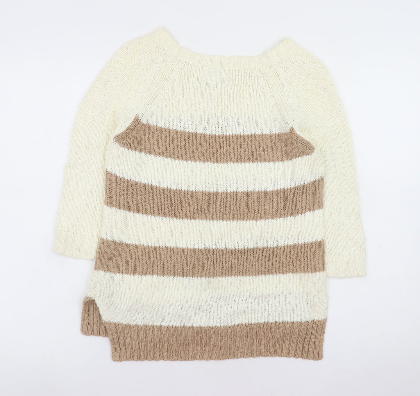 Womens UK Size 10 New Look Beige Pullover Jumper