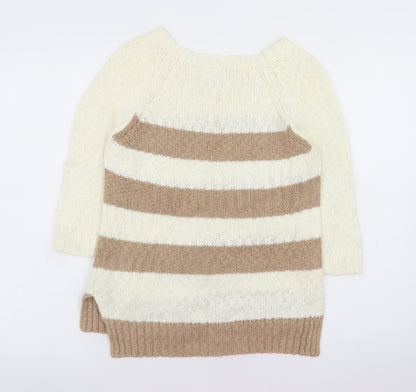 Womens UK Size 10 New Look Beige Pullover Jumper