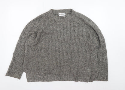 Mens UK Size M Mango Grey Pullover Jumper