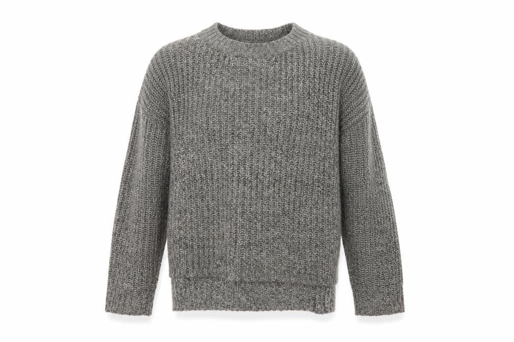 Mens UK Size M Mango Grey Pullover Jumper
