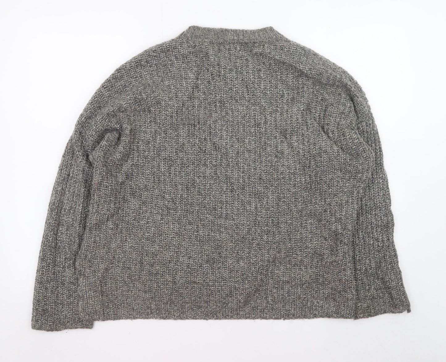Mens UK Size M Mango Grey Pullover Jumper