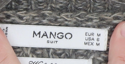 Mens UK Size M Mango Grey Pullover Jumper