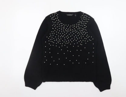 Womens UK Size 12 Dorothy Perkins Black Pullover Jumper