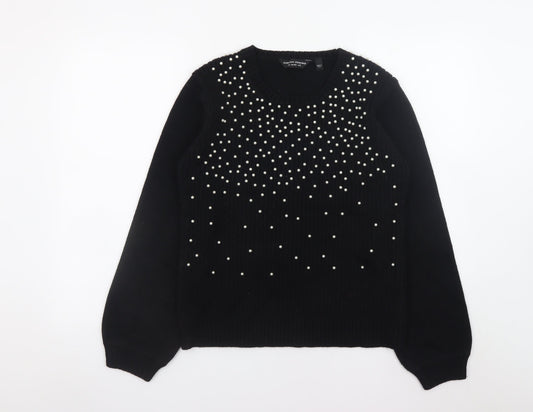 Womens UK Size 12 Dorothy Perkins Black Pullover Jumper