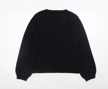 Womens UK Size 12 Dorothy Perkins Black Pullover Jumper