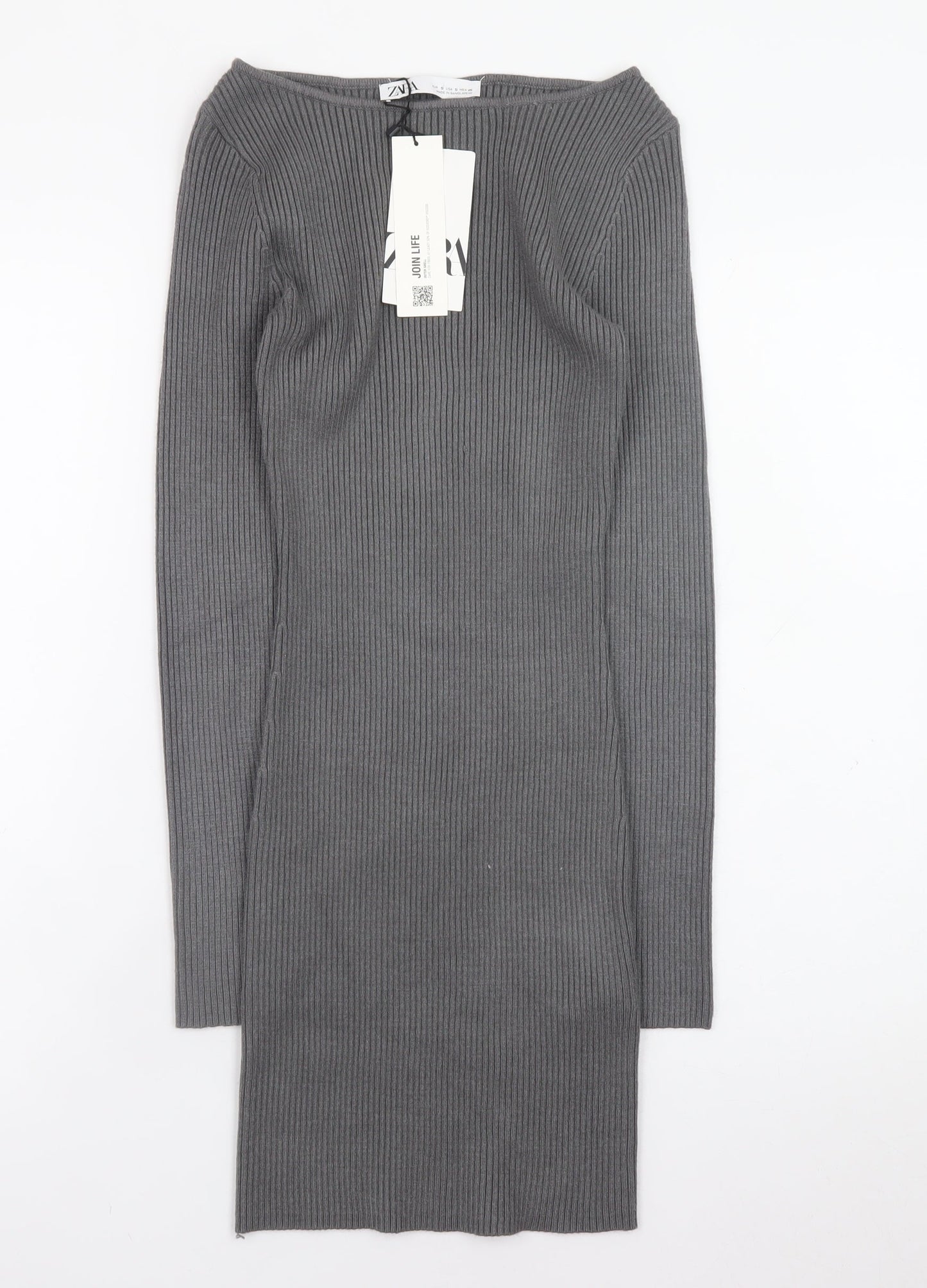 Womens UK Size S Zara Bodycon Dress