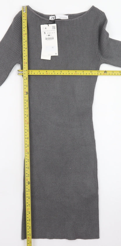 Womens UK Size S Zara Bodycon Dress