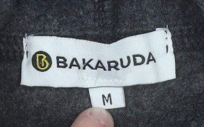 Mens UK Size M BAKARUDA Black Pullover Hoodie