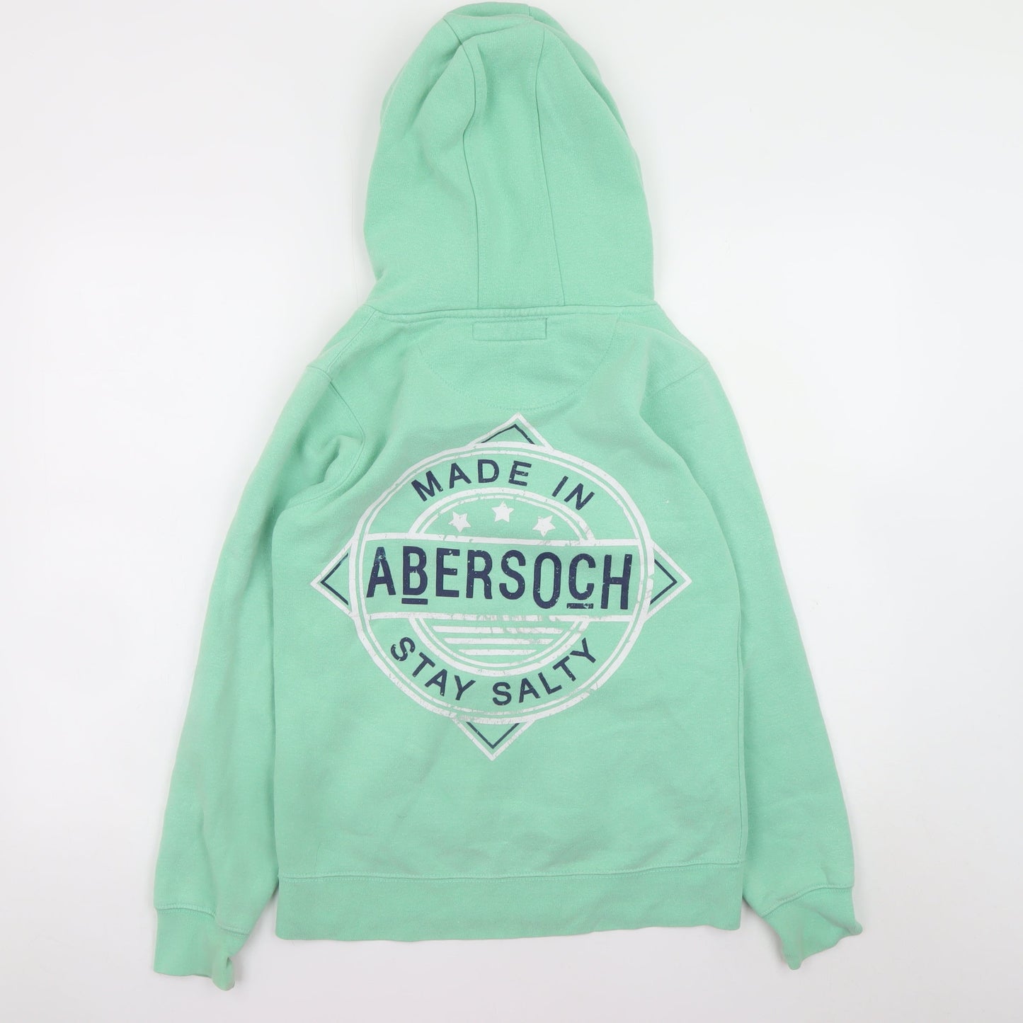 Womens UK Size XS O'Shea Green Pullover Hoodie